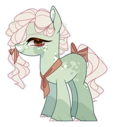 Size: 521x588 | Tagged: safe, artist:baby--mxchii, artist:selenaede, artist:sweet-psycho-uwu, derpibooru import, oc, earth pony, pony, adoptable, bandana, base used, blank flank, female, freckles, image, mare, markings, offspring, parent:big macintosh, parent:sugar belle, parents:sugarmac, png, simple background, solo, transparent background, unshorn fetlocks