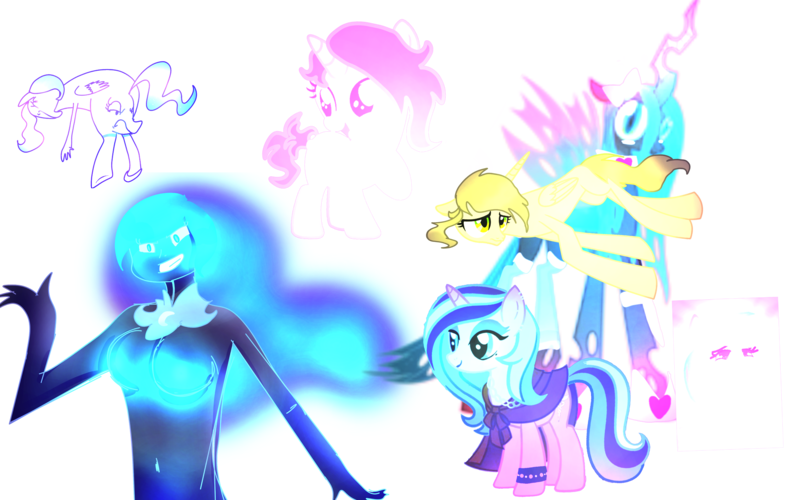 Size: 4000x2500 | Tagged: suggestive, artist:aonatsu_ki, derpibooru import, edit, idw, vector edit, nightmare moon, princess celestia, princess luna, queen chrysalis, radiant hope, rainbow dash, oc, oc:gradientte, oc:oak, alicorn, anthro, changeling, changeling queen, plantigrade anthro, pony, unguligrade anthro, unicorn, comic:insane filly rarity, comic:useless alicorn, equestria girls, alicorn oc, armor, bedroom eyes, bow, breasts, busty nightmare moon, butt, buttface, chains, changeling horn, cloak, clothes, ear piercing, equestria girls-ified, ethereal mane, eyeshadow, eyestrain warning, female, folded wings, galaxy mane, glow, glowing eyes, glowing hair, glowing mane, goth, gritted teeth, hair bow, horn, idw showified, image, insect wings, lidded eyes, lipstick, looking at you, lying down, makeup, mare, moonbutt, needs more saturation, nightmare moon armor, nudity, piercing, png, pony head on human body, prone, radiant goth, show accurate, simple background, smiling, smiling at you, transparent background, vector, wall of tags, wat, wings