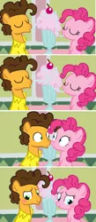 Size: 1280x2948 | Tagged: safe, artist:mlplary6, derpibooru import, cheese sandwich, pinkie pie, earth pony, pony, blushing, cheesepie, comic, female, femele, image, jpeg, lady and the tramp, male, milkshake, shipping, straight