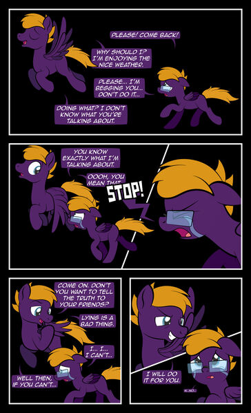 Size: 1920x3169 | Tagged: safe, artist:alexdti, derpibooru import, oc, oc:purple creativity, pegasus, pony, comic:quest for friendship, image, jpeg, male, rule 63, self paradox, self ponidox