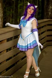 Size: 1333x2000 | Tagged: photographer needed, safe, artist:figmentsmedia, artist:mraudrss, derpibooru import, rarity, human, clothes, cosplay, costume, gloves, image, irl, irl human, irl photo, jpeg, long gloves, photo, sailor moon, sailor rarity, sailor scout, solo