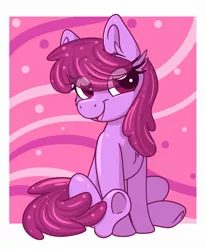 Size: 1729x2098 | Tagged: safe, artist:littleblackraencloud, derpibooru import, berry punch, berryshine, earth pony, pony, image, jpeg, smiling, solo