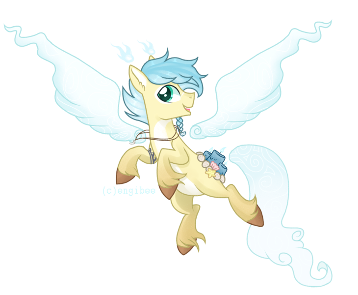 Size: 2701x2221 | Tagged: safe, artist:kaikururu, derpibooru import, oc, unofficial characters only, pegasus, pony, flying, image, jewelry, male, necklace, pegasus oc, png, rearing, simple background, smiling, solo, stallion, transparent background, unshorn fetlocks, wings