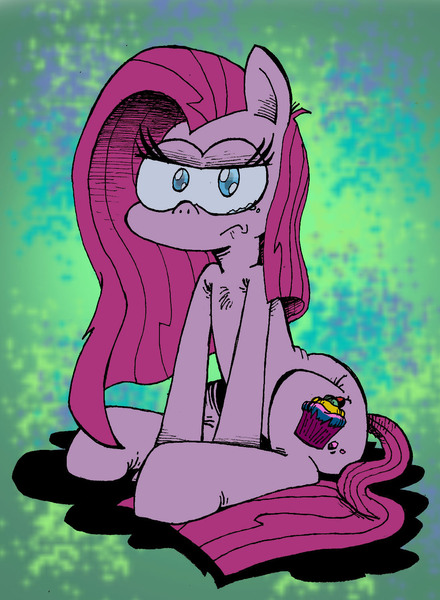 Size: 1101x1503 | Tagged: safe, artist:andreu-t, derpibooru import, pinkie pie, earth pony, pony, alternate cutie mark, beautiful, cute, cuteamena, female, frown, image, jpeg, pinkamena diane pie, solo