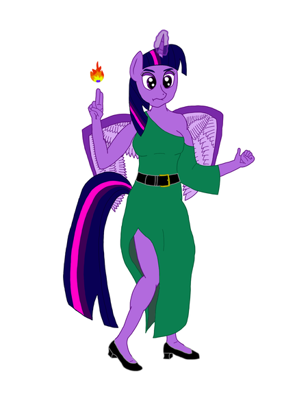 Size: 1250x1667 | Tagged: safe, artist:nate5700, derpibooru import, twilight sparkle, alicorn, anthro, plantigrade anthro, fire, fireball, image, png, simple background, solo, white background