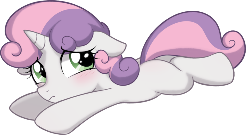 Size: 1576x866 | Tagged: safe, artist:pestil, sweetie belle, pony, unicorn, blushing, female, filly, foal, image, png, simple background, solo, transparent background