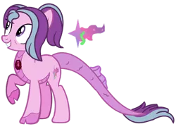 Size: 1280x939 | Tagged: safe, artist:venomtwt-artistowo, derpibooru import, oc, hybrid, female, image, magical lesbian spawn, offspring, parent:aria blaze, parent:starlight glimmer, png, simple background, solo, transparent background