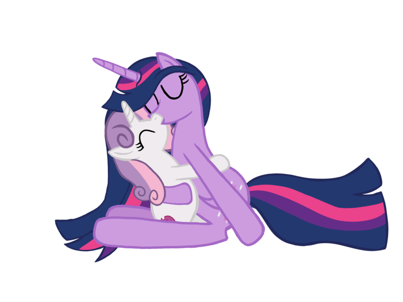 Size: 2732x2048 | Tagged: safe, artist:turnaboutart, derpibooru import, princess twilight 2.0, sweetie belle, twilight sparkle, twilight sparkle (alicorn), alicorn, pony, unicorn, the last problem, female, image, lesbian, missing accessory, older, older sweetie belle, older twilight, png, shipping, simple background, transparent background, twibelle