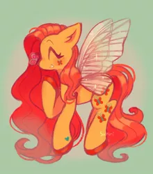 Size: 1144x1301 | Tagged: safe, artist:sidruni, derpibooru import, fluttershy, pony, image, jpeg, race swap, solo