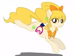 Size: 1200x923 | Tagged: safe, artist:namaenonaipony, derpibooru import, ponified, earth pony, pony, anime, clover, cure honey, four leaf clover, happiness charge precure, image, jpeg, pretty cure, simple background, white background