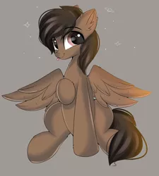 Size: 2828x3141 | Tagged: safe, artist:janelearts, derpibooru import, oc, oc:mazz, pegasus, pony, :p, commission, cute, image, male, png, raised hoof, sitting, smiling, solo, stallion, tongue out, wings
