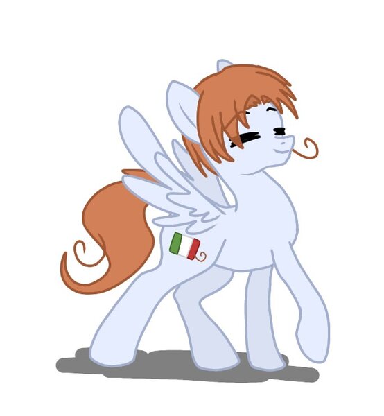 Size: 684x741 | Tagged: safe, artist:namaenonaipony, derpibooru import, ponified, pegasus, pony, hetalia, image, italy, jpeg, nation ponies, north italy (hetalia), simple background, white background