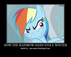 Size: 2998x2398 | Tagged: safe, artist:crossoverprincess, derpibooru import, edit, edited screencap, screencap, rainbow dash, pegasus, pony, season 5, tanks for the memories, female, how the grinch stole christmas, image, jpeg, mare, motivational poster, rainbow dash is best facemaker