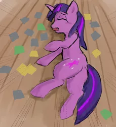 Size: 1204x1316 | Tagged: safe, artist:seidouryu, derpibooru import, twilight sparkle, pony, unicorn, image, jpeg, lying down, unicorn twilight, wordle