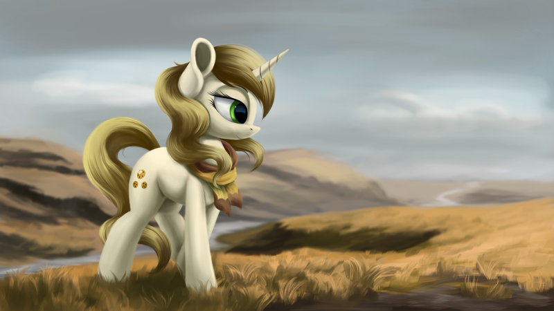 Size: 4000x2250 | Tagged: safe, artist:flusanix, derpibooru import, sweet biscuit, pony, image, png, solo