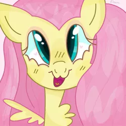 Size: 1000x1000 | Tagged: safe, alternate version, artist:vommutt, fluttershy, pegasus, pony, female, image, jpeg, mare, solo