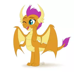 Size: 3762x3691 | Tagged: safe, artist:starshade, derpibooru import, smolder, dragon, 2022, dragoness, female, image, png, simple background, solo, white background, wings