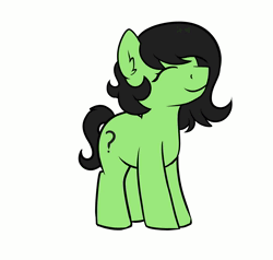 Size: 1134x1080 | Tagged: safe, artist:dumbwoofer, derpibooru import, oc, oc:anonfilly, unofficial characters only, earth pony, pony, animated, dancing, ear fluff, eyelashes, eyes closed, female, filly, foal, happy, image, meme, music, polish, polish cow, simple background, smiling, solo, underhoof, vulgar, webm, white background