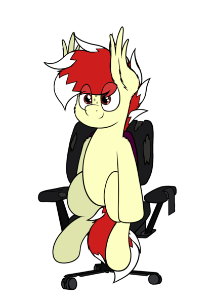 Size: 1544x2220 | Tagged: safe, artist:aaathebap, derpibooru import, oc, oc:aaaaaaaaaaa, unofficial characters only, bat pony, pony, gaming, gaming chair, image, male, png, simple background, sitting, solo, stallion, transparent background