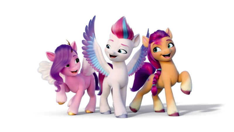 Size: 1024x578 | Tagged: safe, derpibooru import, official, cinnabar, golden hooves, pipp petals, quicksilver, sunny starscout, zipp storm, earth pony, pegasus, pony, g5, my little pony: a new generation, 3d, braid, color correction, confident, cute, female, friendly, happy, image, looking at each other, looking at someone, pippbetes, png, proud, raised hoof, royalty, siblings, silver hooves, simple background, sisters, spread wings, sunnybetes, together, trio, white background, wings, zippbetes