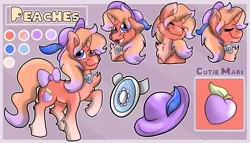 Size: 3500x2000 | Tagged: safe, artist:euspuche, derpibooru import, oc, oc:peaches, unofficial characters only, unicorn, image, male, png, reference sheet