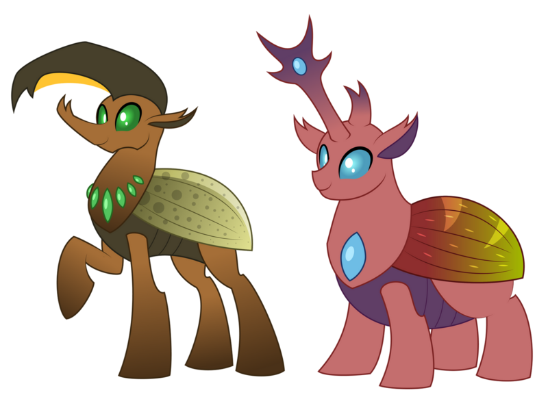Size: 1600x1160 | Tagged: safe, artist:aleximusprime, derpibooru import, oc, oc:carapace, oc:kabuto, unofficial characters only, changedling, changeling, insect, flurry heart's story, brown changeling, changeling oc, hercules beetle, horn, image, insectoid, png, rhino beetle, wings