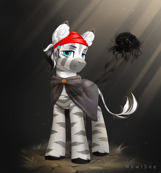 Size: 2333x2500 | Tagged: safe, artist:inowiseei, derpibooru import, oc, oc:zircon, zebra, cloak, clothes, image, male, png, solo