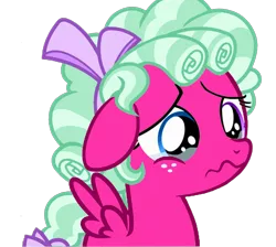 Size: 4000x3580 | Tagged: safe, derpibooru import, edit, vector edit, cozy glow, oc, pegasus, pony, marks for effort, :s, bow, bust, cozy glow is best facemaker, cozy glow's bow, cozybetes, crying, curly mane, cute, female, filly, floppy ears, foal, freckles, hair bow, heterochromia, image, png, recolor, sad, sadorable, simple background, solo, spread wings, transparent background, vector, wavy mouth, wings