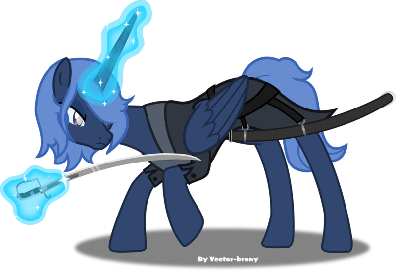 Size: 1280x875 | Tagged: safe, artist:vector-brony, derpibooru import, oc, oc:nightblade, alicorn, pony, female, image, magic, mare, png, simple background, solo, sword, transparent background, weapon