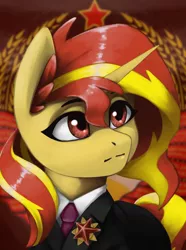 Size: 3120x4200 | Tagged: safe, artist:闪电_lightning, derpibooru import, sunset shimmer, pony, unicorn, equestria at war mod, image, png