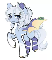 Size: 3000x3509 | Tagged: safe, derpibooru import, oc, bat pony, pegasus, pony, blue eyes, cute, female, image, mare, mewobeans, png, simple background, sketch, solo