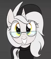 Size: 1215x1407 | Tagged: safe, artist:bestponies, derpibooru import, oc, oc:diamond horseshoe, unofficial characters only, pony, unicorn, clothes, cute, cutie mark, female, glasses, image, jpeg, mare, smiling, solo, solo female, sweater, yellow eyes