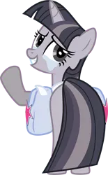 Size: 2476x4000 | Tagged: safe, artist:wardex101, artist:yetioner, derpibooru import, edit, twilight sparkle, bag, crying, discorded, discorded twilight, high res, image, png, saddle bag, simple background, story included, transparent background, twilight tragedy, vector