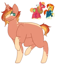 Size: 1280x1419 | Tagged: safe, artist:inkprism, derpibooru import, big macintosh, sunburst, earth pony, pony, unicorn, gay, image, macburst, magical gay spawn, male, offspring, parent:big macintosh, parent:sunburst, parents:macburst, png, shipping, simple background, transparent background