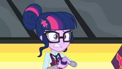 Size: 3410x1920 | Tagged: safe, derpibooru import, screencap, sci-twi, twilight sparkle, equestria girls, friendship games, female, glasses, high res, image, jpeg, magic capture device, solo