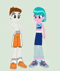 Size: 449x529 | Tagged: safe, artist:matthewjabeznazarioa, derpibooru import, aquamarine, super funk, equestria girls, crossover, equestria girls-ified, exeron fighters, image, martial arts kids, martial arts kids outfits, png