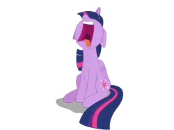 Size: 4000x3000 | Tagged: safe, artist:vvolllovv, derpibooru import, edit, editor:wardex101, vector edit, twilight sparkle, twilight sparkle (alicorn), alicorn, pony, female, high res, image, open mouth, png, simple background, sitting, solo, transparent background, vector, volumetric mouth
