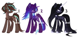 Size: 1024x493 | Tagged: safe, artist:miioko, derpibooru import, oc, unofficial characters only, pegasus, pony, unicorn, constellation, deviantart watermark, ethereal mane, horn, image, looking back, obtrusive watermark, pegasus oc, png, solo, starry mane, unicorn oc, watermark, wings