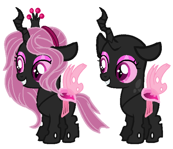 Size: 604x520 | Tagged: safe, artist:venomtwt-artistowo, derpibooru import, oc, changeling, nymph, base used, female, image, png, simple background, solo, transparent background