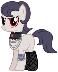 Size: 1280x1587 | Tagged: safe, artist:venomtwt-artistowo, derpibooru import, oc, earth pony, pony, choker, female, image, mare, png, simple background, solo, transparent background