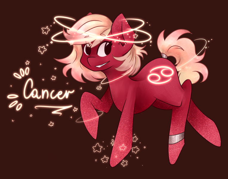 Size: 2800x2200 | Tagged: safe, artist:kot-of-eden, artist:saphirecat11, derpibooru import, oc, ponified, unofficial characters only, earth pony, pony, cancer (horoscope), earth pony oc, female, image, png, simple background, solo, zodiac