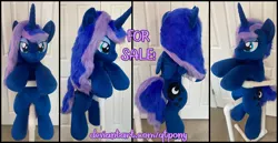 Size: 3951x2040 | Tagged: safe, artist:qtpony, derpibooru import, princess luna, pony, image, irl, jpeg, photo, plushie, solo