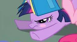 Size: 1212x659 | Tagged: safe, derpibooru import, pinkie pie, twilight sparkle, earth pony, pony, unicorn, 2009, angry, blushing, book, image, jpeg, show bible, show pilot, unicorn twilight