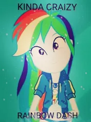 Size: 720x964 | Tagged: safe, artist:andrabutnariu, derpibooru import, edit, rainbow dash, equestria girls, equestria girls series, run to break free, spoiler:eqg series (season 2), album cover, image, jpeg, kinda crazy, rare(selena gomez), selena gomez