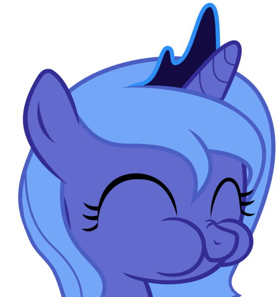 Size: 1078x1154 | Tagged: safe, artist:dassboshit, artist:karmakstylez, derpibooru import, edit, editor:dassboshit, editor:karmakstylez, princess luna, pony, cute, eating, eyes closed, female, filly, happy, image, lunabetes, nom, nose wrinkle, paint.net, png, puffy cheeks, simple background, solo, transparent background, vector, woona, younger