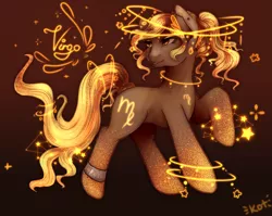 Size: 2560x2040 | Tagged: safe, artist:kot-of-eden, artist:saphirecat11, derpibooru import, oc, ponified, unofficial characters only, earth pony, pony, earth pony oc, female, image, png, solo, virgo, zodiac