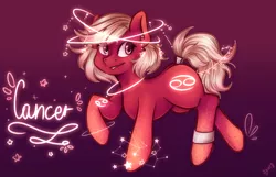 Size: 3100x2000 | Tagged: safe, artist:kot-of-eden, artist:saphirecat11, derpibooru import, oc, unofficial characters only, earth pony, pony, cancer (horoscope), earth pony oc, female, image, png, solo, zodiac