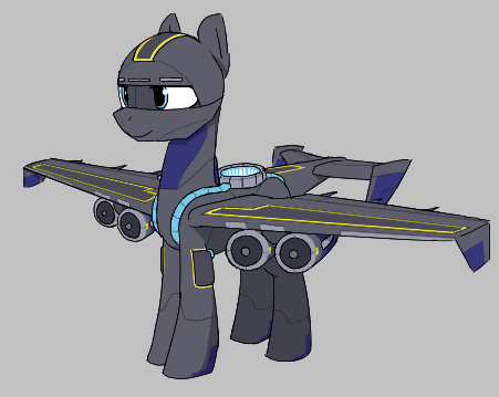 Size: 451x359 | Tagged: safe, artist:alexi148, derpibooru import, ponified, original species, plane pony, pony, aggie.io, harbinger gunship, image, plane, png, red alert 3, solo