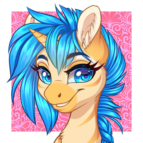 Size: 750x750 | Tagged: safe, artist:silkensaddle, derpibooru import, oc, oc:valkyrie, zebra, zebracorn, image, png