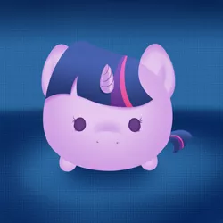 Size: 3000x3000 | Tagged: safe, artist:zigrock, derpibooru import, twilight sparkle, pony, unicorn, beady eyes, blob, blob ponies, female, horn, image, jpeg, looking at you, mare, solo, tsum tsum, unicorn twilight